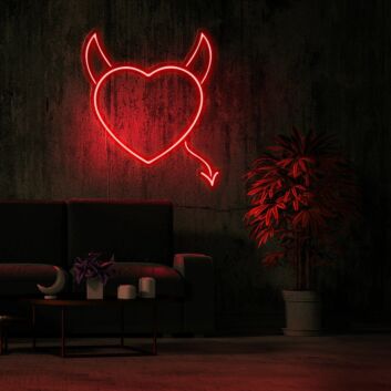 Naughty Love Neon Sign for bold and playful settings