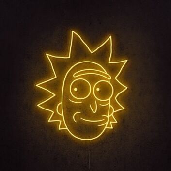 Rick And Morty Rick Neon Sign perfect for pop culture-themed rooms