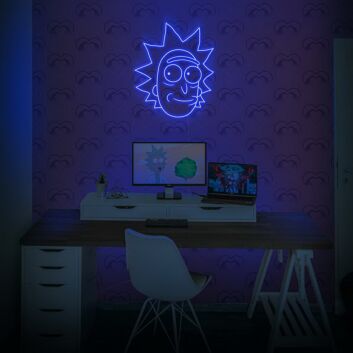 Rick And Morty Rick Neon Sign perfect for pop culture-themed rooms