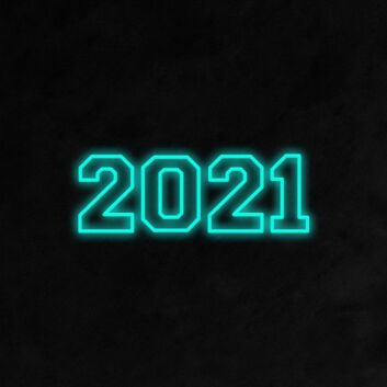 2021 Neon Sign for celebratory New Year decor
