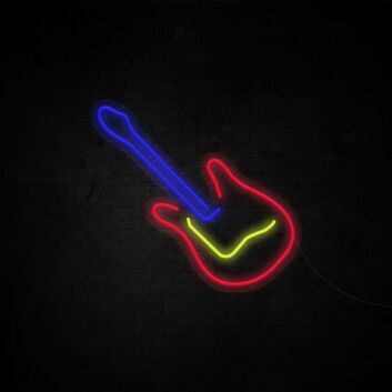 Guitar Neon Sign ideal for music lovers