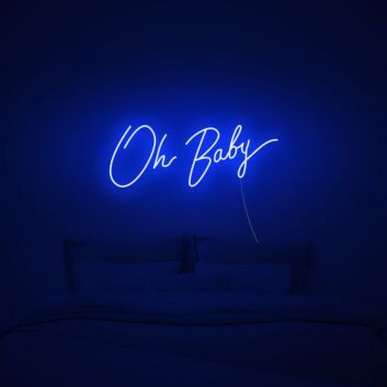 Oh Baby Neon Sign perfect for baby showers and nurseries