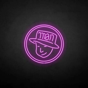&#39;Man&#39; neon sign