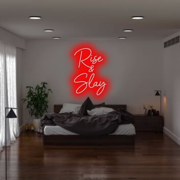 Rise N Slay Neon Sign for motivational and empowering spaces