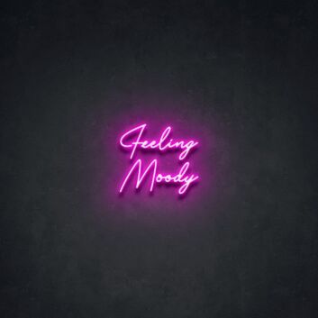 Feeling Moody Neon Sign for reflective and thoughtful spaces