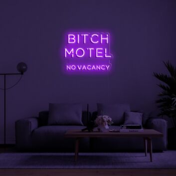 Bitch Motel Neon Sign perfect for bold and edgy spaces