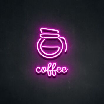 Coffee Jug Neon Sign ideal for cafes and coffee shops