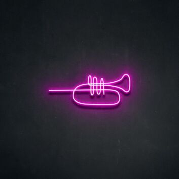 Trumpet Neon Sign for Music Lovers