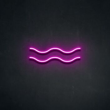 Aquarius Neon Sign for Zodiac Lovers