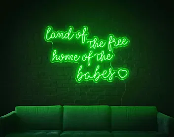Land Of The Free LED Sign