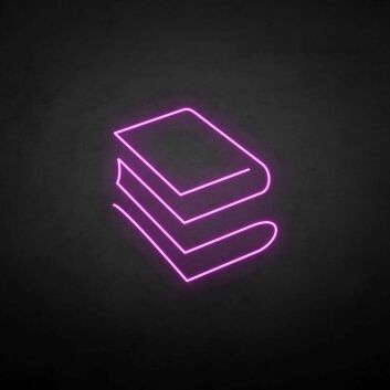 &#39;Book&#39; neon sign