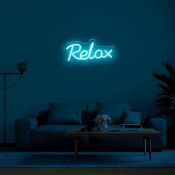 Relax Neon Sign for Calming Spaces