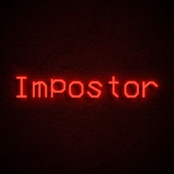 Impostor Neon Sign for Among Us Fans