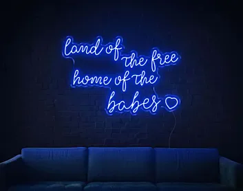 Land Of The Free LED Sign
