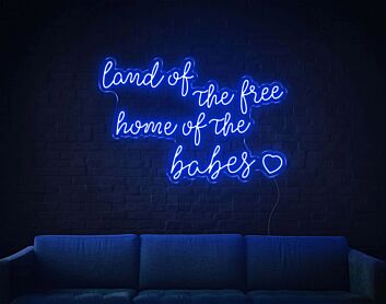 Land Of The Free LED Sign