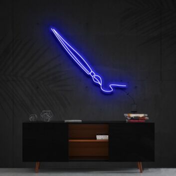 Penmanship Neon Sign for Artistic Spaces