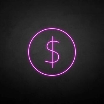 Dollar&#39; neon sign
