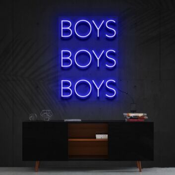 Boys Boys Boys Neon Sign for Bold and Fun Decor