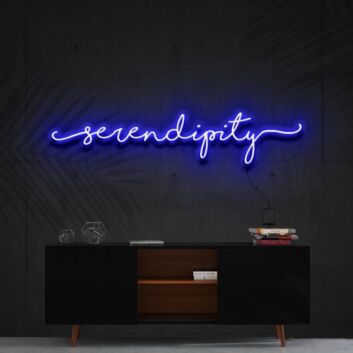 Serendipity Neon Sign for Inspirational Spaces