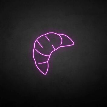 &#39;Croissant&#39; neon sign