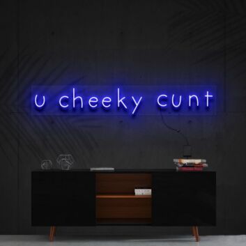 U Cheeky Cxnt Neon Sign for Bold Statements