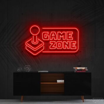 Game Zone Neon Sign for Game Rooms