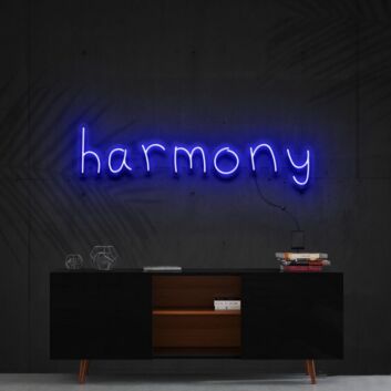 Harmony Neon Sign for Peaceful and Zen Spaces