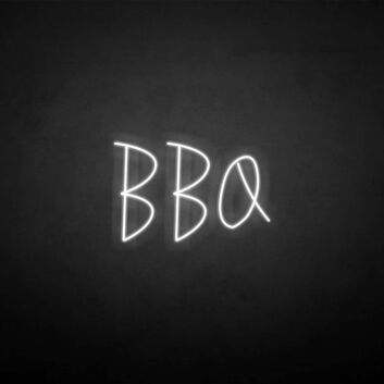 &#39;BBQ&#39; neon sign
