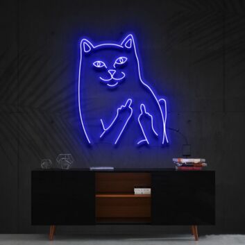 Mr Bad Cat Neon Sign for Playful and Pet Lovers