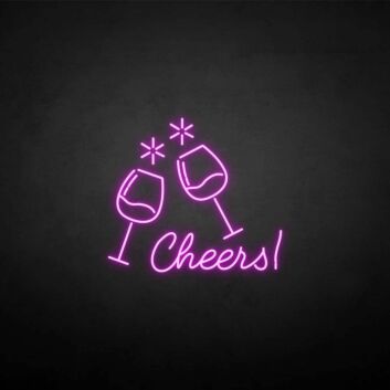Customize &#39;Cheers2&#39; neon sign