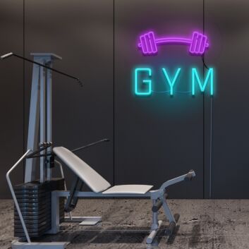 Gym Neon Sign for Fitness Spaces