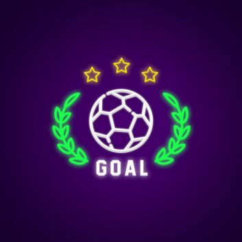 Goal Neon Sign for Motivational Spaces