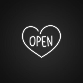 Open Neon Sign for Retail and Business Displays