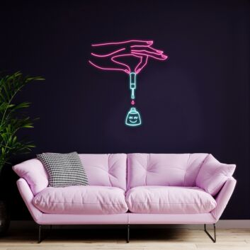 Nails Neon Sign for Beauty Studios