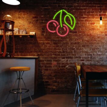 Cherrys Neon Sign for Playful Decor
