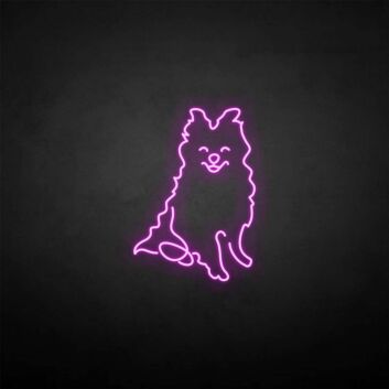 Samoyed&#39; neon sign