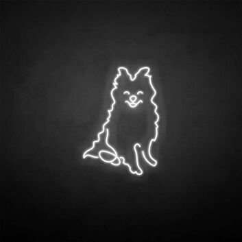 Samoyed&#39; neon sign