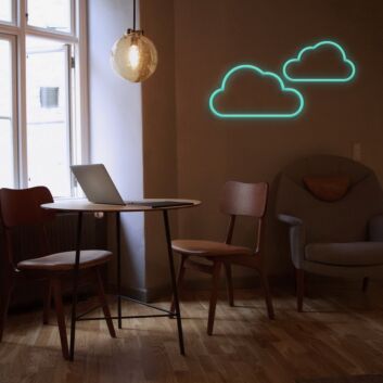 Clouds Neon Sign for Peaceful Spaces