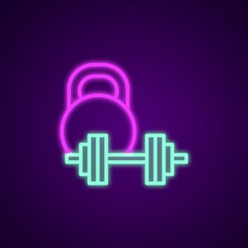 Weights Neon Sign for Gyms