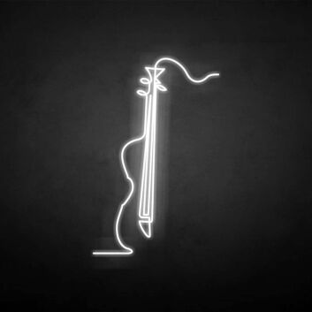 &#39;Violoncello&#39; neon sign