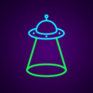 Alien Ufos Neon Sign for Sci-Fi Fans