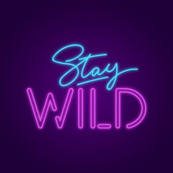 Stay Wilds Neon Sign for Inspirational Decor