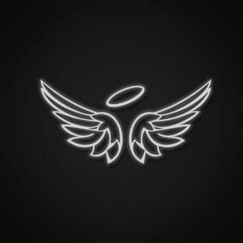 Angel Wings Sign Neon Sign for Heavenly Decor