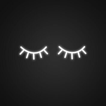 Eyelashes Neon Sign for Beauty Studios