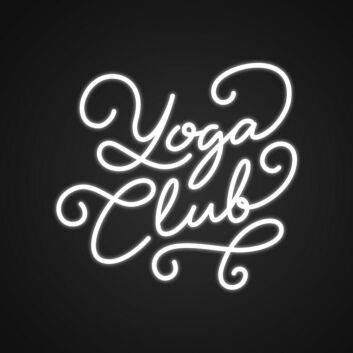 Yoga Club Neon Sign for Yoga Studios