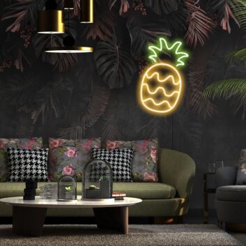 Pineapple Neon Sign for Tropical Themes