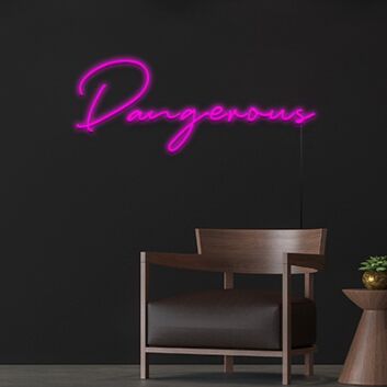Dangerous Neon Sign for Bold Decor