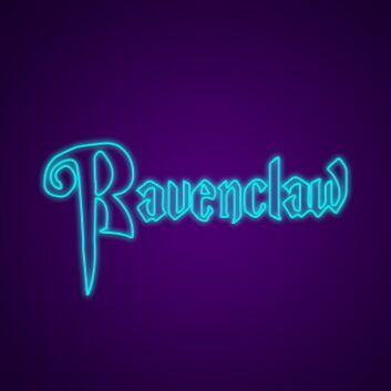 Ravenclaw Neon Sign Showcase your Hogwarts house pride with Ravenclaw