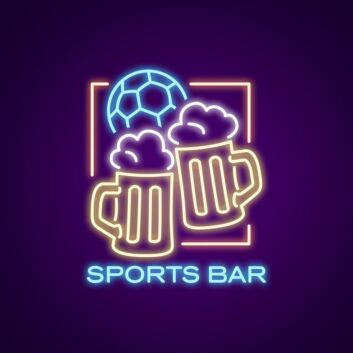 Sports Bar Neon Sign Bring energy and excitement to your bar or man cave