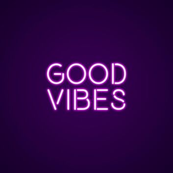 Good Vibes Neon Sign Spread positivity with this good vibes sign